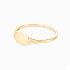 Mejuri Signet Ring - 14k Yellow Gold